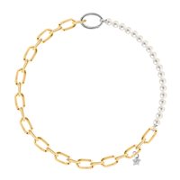 Collar Rebecca Mujer Diva Pearls in Aluminio Perla BDAKOO06